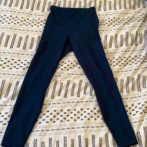 90° Degree By Reflex Navy Blue XS Leggings With Pockets